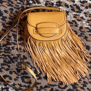 Michael Kors leather fringe handbag